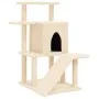 Kratzbaum für Katzen mit cremefarbenen Sisalstämmen, 97 cm von , Katzenmöbel - Ref: Foro24-172097, Preis: 52,94 €, Rabatt: %