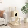 Kratzbaum für Katzen mit cremefarbenen Sisalstämmen, 97 cm von , Katzenmöbel - Ref: Foro24-172097, Preis: 52,94 €, Rabatt: %