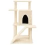 Kratzbaum für Katzen mit cremefarbenen Sisalstämmen, 97 cm von , Katzenmöbel - Ref: Foro24-172097, Preis: 52,94 €, Rabatt: %