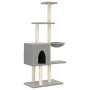 Cat scratching post with light gray sisal posts 145 cm by , Cat furniture - Ref: Foro24-172095, Price: 54,26 €, Discount: %