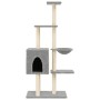 Katzenkratzbaum mit hellgrauen Sisalstämmen 145 cm von , Katzenmöbel - Ref: Foro24-172095, Preis: 54,87 €, Rabatt: %