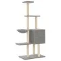 Cat scratching post with light gray sisal posts 145 cm by , Cat furniture - Ref: Foro24-172095, Price: 54,26 €, Discount: %