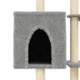 Cat scratching post with light gray sisal posts 145 cm by , Cat furniture - Ref: Foro24-172095, Price: 54,87 €, Discount: %
