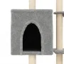Cat scratching post with light gray sisal posts 145 cm by , Cat furniture - Ref: Foro24-172095, Price: 54,26 €, Discount: %