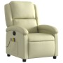 Cremefarbener Massagesessel aus echtem Leder von , Sessel - Ref: Foro24-371795, Preis: 323,42 €, Rabatt: %