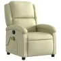 Cremefarbener Massagesessel aus echtem Leder von , Sessel - Ref: Foro24-371795, Preis: 321,26 €, Rabatt: %