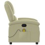 Cremefarbener Massagesessel aus echtem Leder von , Sessel - Ref: Foro24-371795, Preis: 323,42 €, Rabatt: %
