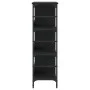 Black engineered wood sideboard 102x32x103.5 cm by , Sideboards - Ref: Foro24-837727, Price: 56,71 €, Discount: %