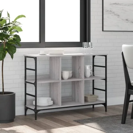 Sonoma Gray Engineered Wood Sideboard 102x32x73.5 cm by , Sideboards - Ref: Foro24-837725, Price: 56,92 €, Discount: %