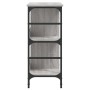 Sonoma Gray Engineered Wood Sideboard 102x32x73.5 cm by , Sideboards - Ref: Foro24-837725, Price: 57,55 €, Discount: %