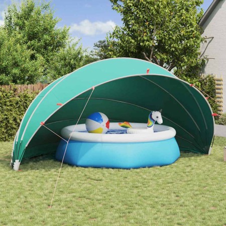 Cúpula para piscina Manual Verde 592 x 590 x 275 cm en Cubiertas para piscina | Comprar online en Foro24
