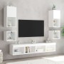 Wand-Nachttisch mit weißen LED-Leuchten von , TV-Möbel - Ref: Foro24-837113, Preis: 29,55 €, Rabatt: %
