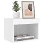 Wand-Nachttisch mit weißen LED-Leuchten von , TV-Möbel - Ref: Foro24-837113, Preis: 29,55 €, Rabatt: %