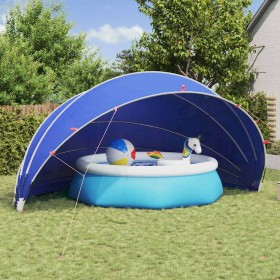 Cúpula para piscina Manual Azul 592 x 590 x 275 cm en Cubiertas para piscina | Comprar online en Foro24