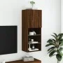 TV-Schrank mit LED-Leuchten, braune Eiche, 40,5 x 30 x 102 cm von , TV-Möbel - Ref: Foro24-837063, Preis: 45,34 €, Rabatt: %