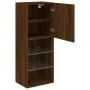 TV-Schrank mit LED-Leuchten, braune Eiche, 40,5 x 30 x 102 cm von , TV-Möbel - Ref: Foro24-837063, Preis: 45,34 €, Rabatt: %