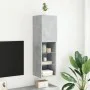Betongrauer TV-Schrank mit LED-Leuchten 30,5 x 30 x 102 cm von , TV-Möbel - Ref: Foro24-837021, Preis: 61,33 €, Rabatt: %