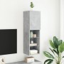 Mueble para TV con luces LED gris hormigón 30,5x30x102 cm de , Muebles TV - Ref: Foro24-837021, Precio: 63,39 €, Descuento: %