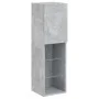 Betongrauer TV-Schrank mit LED-Leuchten 30,5 x 30 x 102 cm von , TV-Möbel - Ref: Foro24-837021, Preis: 61,33 €, Rabatt: %