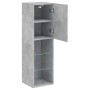 Mueble para TV con luces LED gris hormigón 30,5x30x102 cm de , Muebles TV - Ref: Foro24-837021, Precio: 63,39 €, Descuento: %