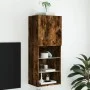 TV-Schrank mit LED-Leuchten, geräucherte Eiche, 40,5 x 30 x 102 cm von , TV-Möbel - Ref: Foro24-837061, Preis: 60,88 €, Rabat...