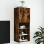 TV-Schrank mit LED-Leuchten, geräucherte Eiche, 40,5 x 30 x 102 cm von , TV-Möbel - Ref: Foro24-837061, Preis: 63,84 €, Rabat...