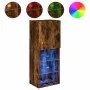 TV-Schrank mit LED-Leuchten, geräucherte Eiche, 40,5 x 30 x 102 cm von , TV-Möbel - Ref: Foro24-837061, Preis: 60,88 €, Rabat...