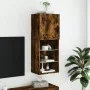 TV-Schrank mit LED-Leuchten, geräucherte Eiche, 40,5 x 30 x 102 cm von , TV-Möbel - Ref: Foro24-837061, Preis: 60,88 €, Rabat...