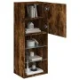 TV-Schrank mit LED-Leuchten, geräucherte Eiche, 40,5 x 30 x 102 cm von , TV-Möbel - Ref: Foro24-837061, Preis: 60,88 €, Rabat...