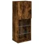 TV-Schrank mit LED-Leuchten, geräucherte Eiche, 40,5 x 30 x 102 cm von , TV-Möbel - Ref: Foro24-837061, Preis: 60,88 €, Rabat...