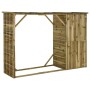 Feuerholzschuppen und Gartengeräte aus Kiefernholz, 253 x 80 x 170 cm von vidaXL, Schuppen - Ref: Foro24-45137, Preis: 417,60...