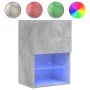 Betongrauer TV-Schrank mit LED-Leuchten 40,5 x 30 x 60 cm von , TV-Möbel - Ref: Foro24-837035, Preis: 49,28 €, Rabatt: %