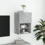 Betongrauer TV-Schrank mit LED-Leuchten 40,5 x 30 x 60 cm von , TV-Möbel - Ref: Foro24-837035, Preis: 50,09 €, Rabatt: %