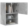 Betongrauer TV-Schrank mit LED-Leuchten 40,5 x 30 x 60 cm von , TV-Möbel - Ref: Foro24-837035, Preis: 50,09 €, Rabatt: %