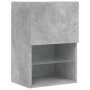 Betongrauer TV-Schrank mit LED-Leuchten 40,5 x 30 x 60 cm von , TV-Möbel - Ref: Foro24-837035, Preis: 50,09 €, Rabatt: %