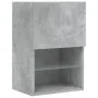 Betongrauer TV-Schrank mit LED-Leuchten 40,5 x 30 x 60 cm von , TV-Möbel - Ref: Foro24-837035, Preis: 49,28 €, Rabatt: %