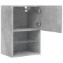 Betongrauer TV-Schrank mit LED-Leuchten 40,5 x 30 x 60 cm von , TV-Möbel - Ref: Foro24-837035, Preis: 49,28 €, Rabatt: %