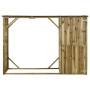 Caseta leña y herramientas jardín madera pino 253x80x170 cm de vidaXL, Cobertizos - Ref: Foro24-45137, Precio: 417,60 €