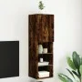 Mueble para TV con luces LED roble ahumado 30,5x30x102 cm de , Muebles TV - Ref: Foro24-837023, Precio: 56,24 €, Descuento: %