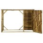 Caseta leña y herramientas jardín madera pino 253x80x170 cm de vidaXL, Cobertizos - Ref: Foro24-45137, Precio: 417,60 €