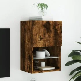 Mueble para TV con luces LED roble ahumado 40,5x30x60 cm de , Muebles TV - Ref: Foro24-837037, Precio: 41,43 €, Descuento: %