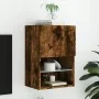 TV-Schrank mit LED-Leuchten, geräucherte Eiche, 40,5 x 30 x 60 cm von , TV-Möbel - Ref: Foro24-837037, Preis: 41,43 €, Rabatt: %