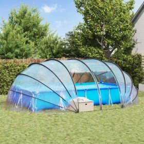 Tienda de piscina tipo cúpula Transparente 640 x 432 x 205 cm en Cubiertas para piscina | Comprar online en Foro24