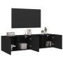 Wand-TV-Schränke 2 Einheiten schwarz 80x30x41 cm von , TV-Möbel - Ref: Foro24-836955, Preis: 115,70 €, Rabatt: %