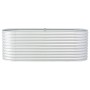 Arriate de acero galvanizado plateado 240x80x81 cm de vidaXL, Maceteros y jardineras - Ref: Foro24-45513, Precio: 151,46 €