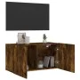 TV-Wandschrank aus geräucherter Eiche, 80 x 30 x 41 cm von , TV-Möbel - Ref: Foro24-836960, Preis: 52,02 €, Rabatt: %