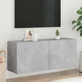 Mueble para TV de pared gris hormigón 100x30x41 cm de , Muebles TV - Ref: Foro24-836969, Precio: 53,85 €, Descuento: %