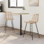 Silla de Bar 2 pcs Natural 44,5 x 54,5 x 97,5 cm Ratan e Hierro en Taburetes de cocina | Comprar online en Foro24
