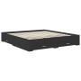 Estructura de cama Negro 200 x 200 cm Madera contrachapada en Conjuntos de muebles | Comprar online en Foro24