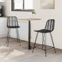Silla de Bar 2 pcs Negro 44,5 x 54,5 x 97,5 cm Ratan e Hierro en Taburetes de cocina | Comprar online en Foro24